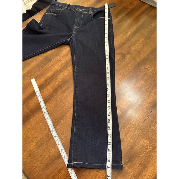 Blank NYC Women's Dark Wash The Varick Kick Flare Crop Denim Jean Size 25 - Picture 13 of 13